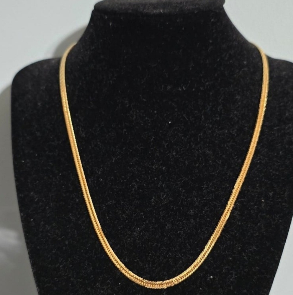 Solid REAL Japan Gold Necklace 45CM